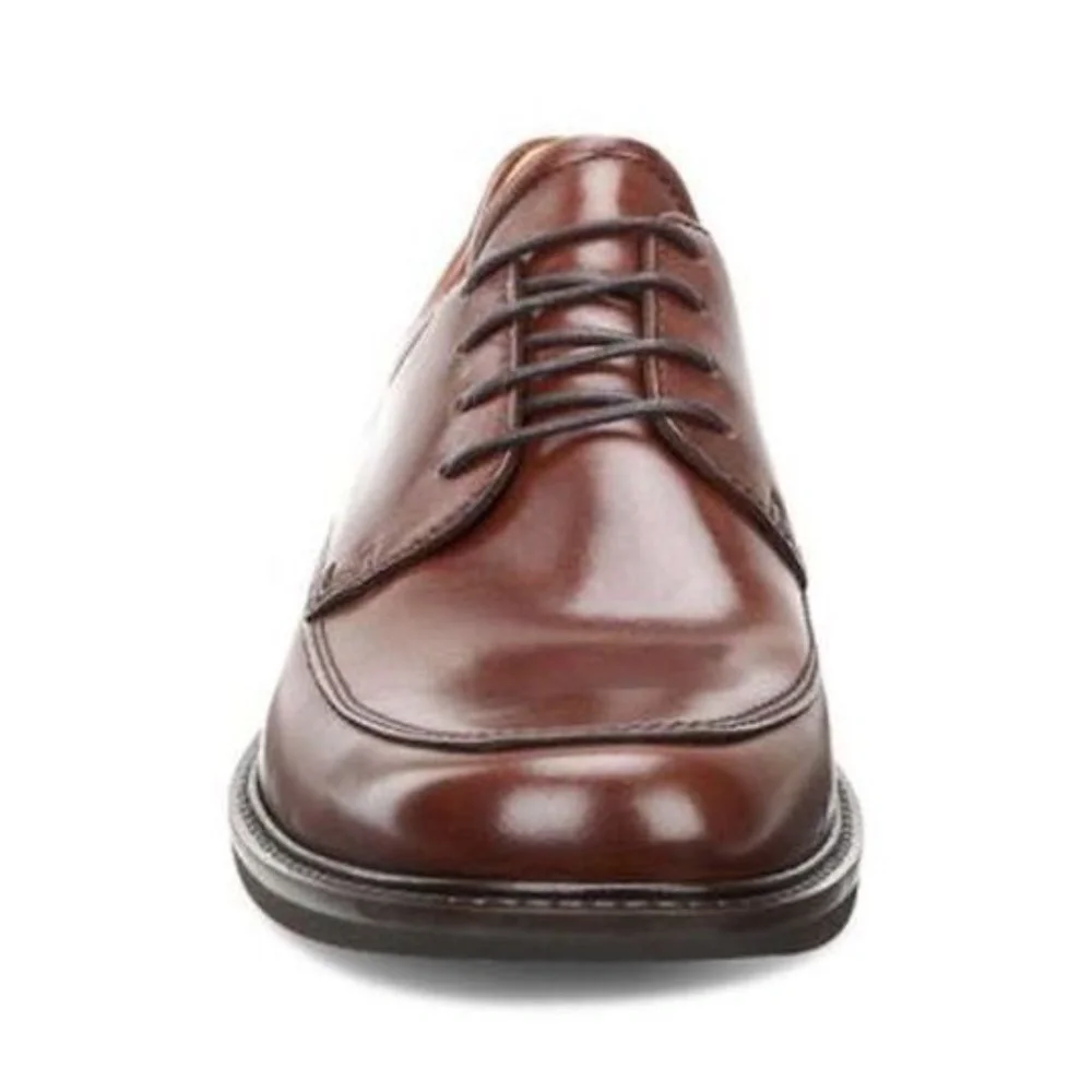 Ecco Holton Apron Toe Tie Cognac Men's 43/9-9.5 - Picture 10 of 12